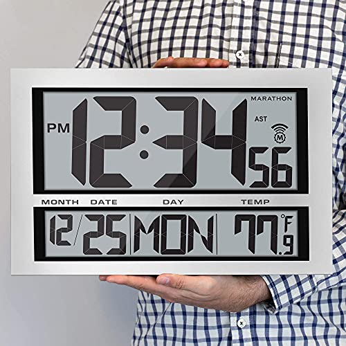 Marathon Jumbo Atomic Wall Clock Pricepulse