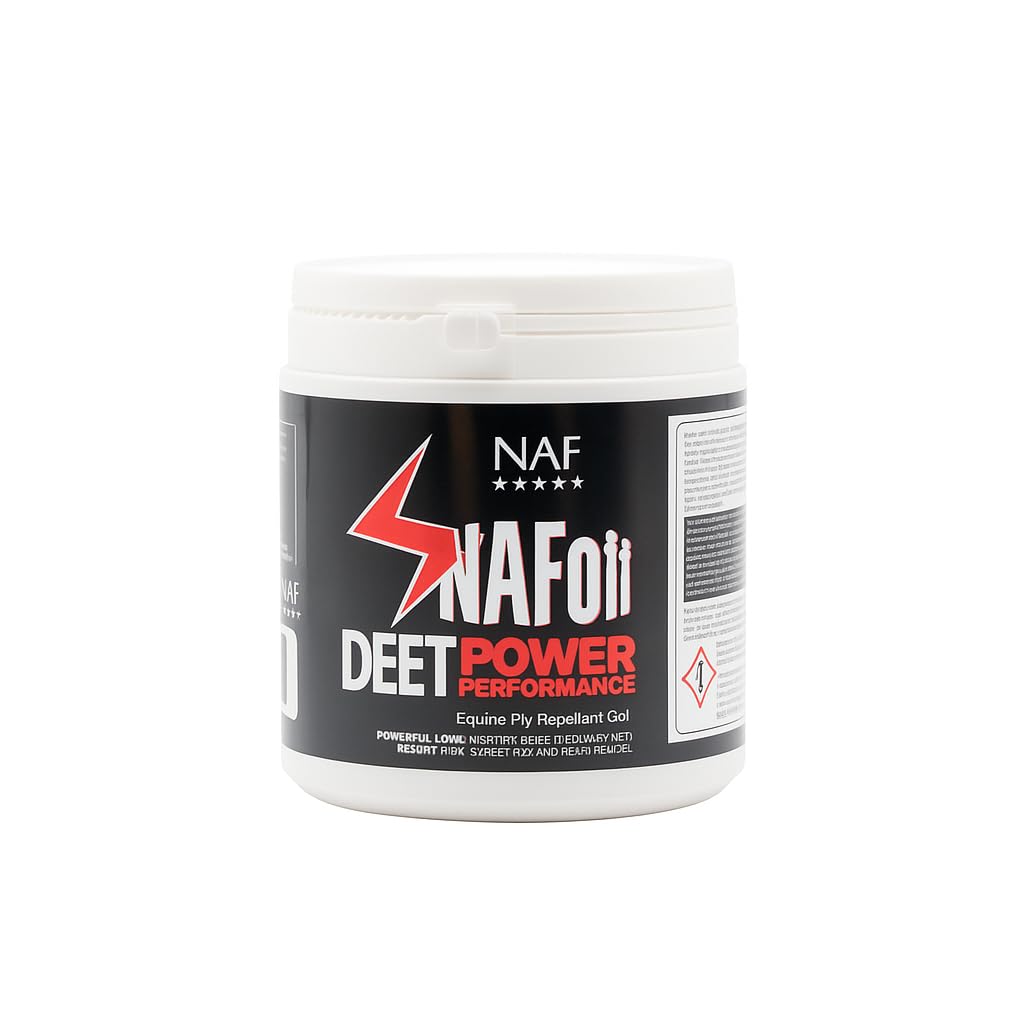 NAF Off Deet Power Performance Gel 750ml – High-Strength Insect Repellent for Horses – With 19% DEET – Long-Lasting Protection Against Flies, Midges & Biting Insects