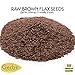 Raw Brown Flax Seeds by Gerbs 1 LBS - Top 14 Food Allergen Free & Non GMO - Vegan & Kosher