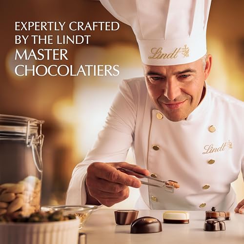 LINDT MINI PRALINES, ASSORTED CHOCOLATE CANDY WITH PREMIUM FILLING, 36 COUNT, 6.2 OZ. GIFT BOX