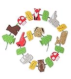 Magic Cabin Stackable Woodland Lacing Blocks Set