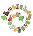 Magic Cabin Stackable Woodland Lacing Blocks Set