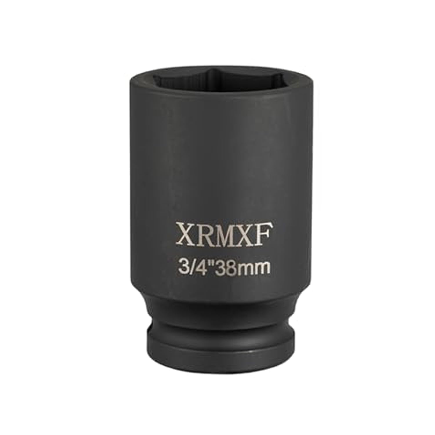 XRMXF Deep Impact Socket 3/4" Square Drive, Cr-Mo Steel Heavy Duty 78mm Length Metric (38mm)