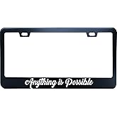 Nosimple Anything is Possible License Plate Frame 6x12 Inches Fits All US Standard Includ 2 Screws