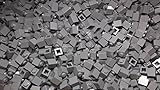 100x Lego Dark Stone Grey 1x1 Bricks Super Pack