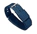 BARTON WATCH BANDS 22mm Steel Blue Standard Length Ballistic Nylon NATO® Style Straps