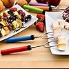 Marshmallow-Roasting-Sticks-kit-Telescoping-Stainless-Steel-Cookware-Set-Forks-for-Smores–Best-Camping-Accessories-for-Kids-over-campfire-Hot-Dog-Fire-Pit-Cooking-BONUS-Bag-10-Bamboo-skewers
