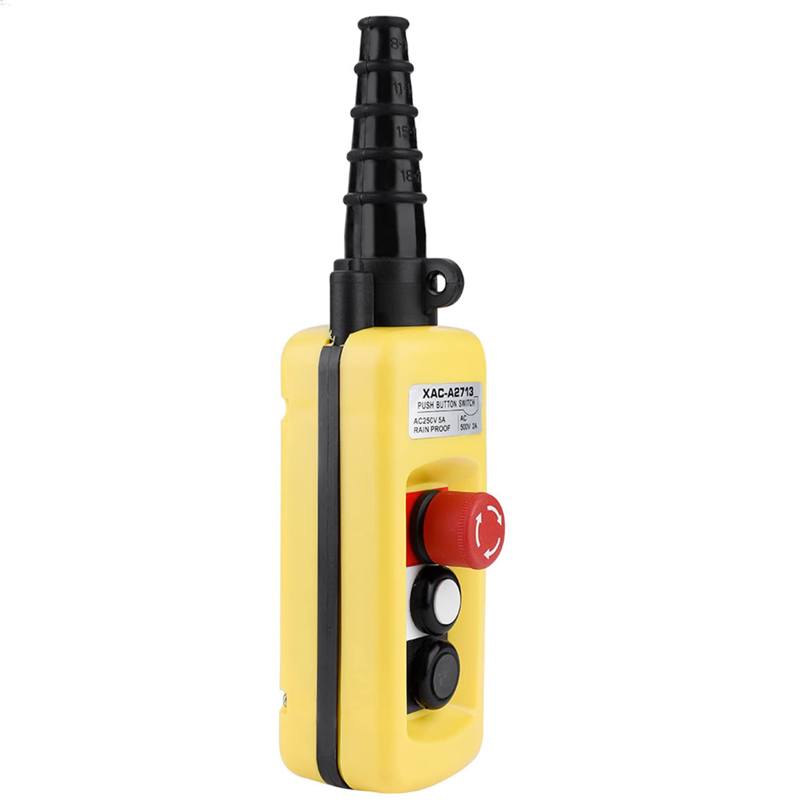 Normally Open Lifting Pendant Controller Crane Chain Hoist Push Button Switch with Emergency Stop