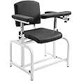 medycare Comfortable Lab Drawing Chair for Lab Spa and Treatment Room （Black）