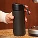 Aladdin Flip and Sip Vacuum Insulated Mug, 12-Ounce, Black