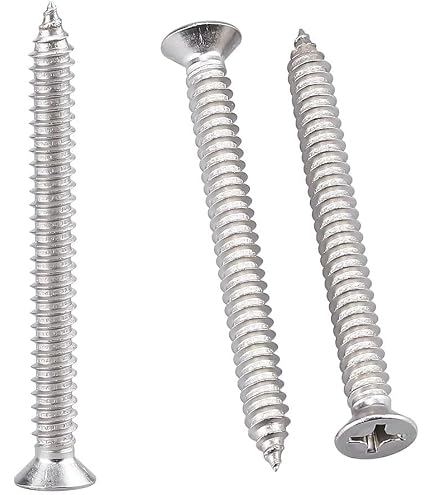 100 Stück Edelstahl-Schrauben #4 X 3/4" – Phillips-Kopf, Marinegeeignet Für Holz & Mehr