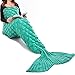 JR.WHITE Mermaid Tail Blanket for Kids and Adults, Hand Crochet Snuggle Mermaid, All Seasons Seatail Sleeping Bag Blanket (Adult-Scale-Green)