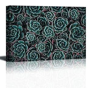 Canvas Wall Art Group Cactus Painting Artwork for Home Prints Framed - 12x18 inches