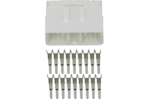 SSXLSMYXGS 18 Pin Sheathed White Car Connector with Terminal DJ7181-1.8-11/21 18P Car Connector SSXLSMYXGS(Male Plug,10 Sets)