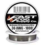 Fast Fog 1000 ft - 36 Gauge AWG Nichrome 80 Resistance Wire 1000’ Length