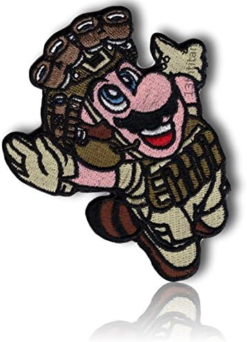[Single Count] Custom, Cool &amp; Awesome {3.5" Inches} Human Character Shaped Tactical Airsoft Shooter Operator Cosplay Badge Costume (Military) Hook Fastener Patch “Pink, Brown, &amp; Green” {LICENSED}