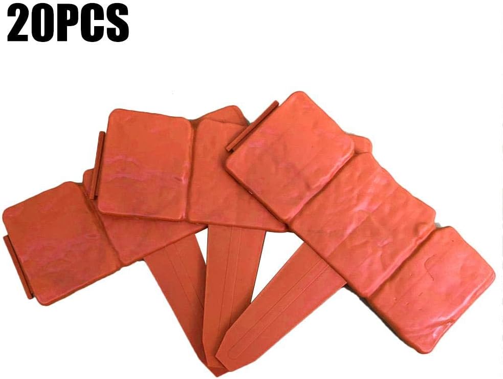 ecoticfate Kleiner Zauneinfassung mit grauem Stein-Effekt, Rasenkante