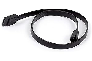 Monoprice 108778 18-Inch SATA 6Gbps Cable with Locking Latch, Black