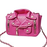 QZUnique Women's Motorcycle Jacket Shouldbag PU