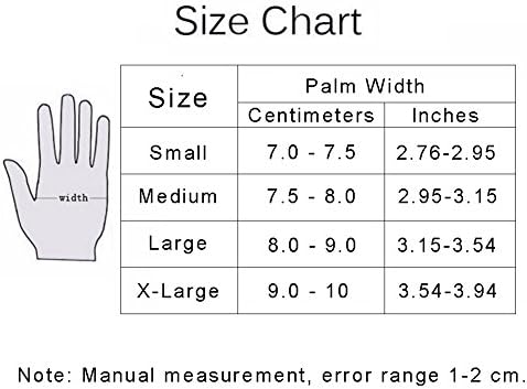Black cycling gloves with anti-slip palm design, suitable for palm width measurement.