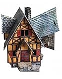 Keranova 378 Clever Paper The Medieval Town 23 Piece Smithy 3D Puzzle, Multi Color