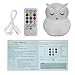 Night Light for Kids, Remote Control and Tap Control Night Light with Soft Silicone Cute Owl Rechargeable 9-Color Dimmable Night Light for Nursery, Bedroom, Living Room