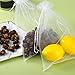 Pack of 50 Organza Gift Bags Drawstring Jewelry Candy Pouches for Wedding Birthday Party Favor Christmas Wrapping (7.9 x 11.8 Inch, White)