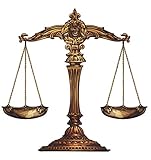 Divine Designs Golden Vintage Scales of Justice Vinyl Decal Sticker (12