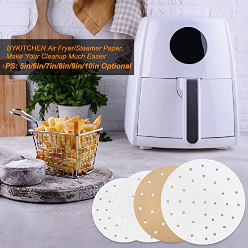 9 Inch Air Fryer Liners, Set of 200, Nonstick Air Fryer Parchment Paper