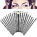 Equal Sign Professional Flat Top Synthetic Kabuki Brush Single Cosmetic Makeup Brush Set (Golden 4pcs)