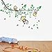 BIBITIME Jungle 3 Monkeys Playing on Tree Branch Wall Sticker Vinyl Decor Decal for Bedroom (DIY, 3 Monkeys)