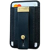 zhuja Phone Wallet Stand, Strong Magnetic Cellular Card Holder for iPhone 17/16/15/14/13/12 Series, Vegan Leather Magnetic Cell Wallet