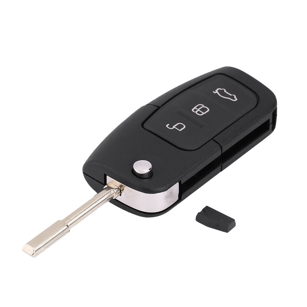 Suuonee Remote Key, 3 Button Remote Key Fob 433MHz with Chip 4D60