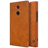 Sony Xperia XA2 Ultra Case,Mangix Flip PU Leather Wallet Smart Sleep Wake Protection Shell Case with Card Slot for Sony Xperia XA2 Ultra (Brown)