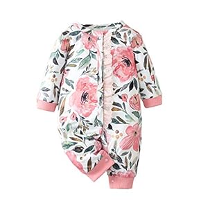 Haokaini Baby Meisje Romper Pasgeboren Baby Meisje Bloemen Jumpsuit Met Lange Mouwen Voor Baby Meisjes
