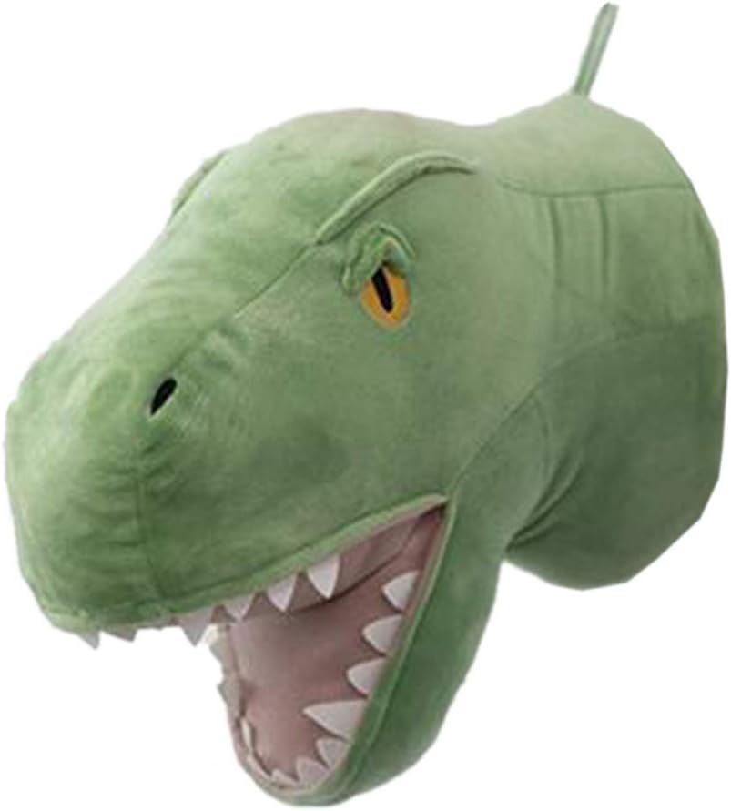 stuffed dinosaur head