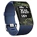 YINUO Cases for Fitbit Surge Accessories Silicone Band Cover Sleeve Protector (Camouflage color)