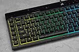Corsair K55 RGB Pro Membrane Keyboard IP42 Dust Resistant UK Layout QWERTY view 12