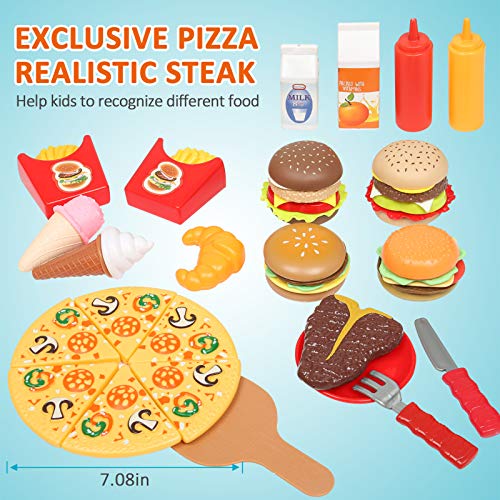 Shimfun Play Food, 220Pc Play Food Sets for Kids Kitchen Toy Food