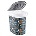 Paw Prints 37186 26 Pound Pet Food Storage Container, 15.5