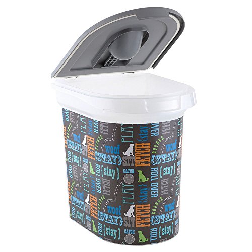 Paw Prints 37186 26 Pound Pet Food Storage Container, 15.5" X 13.25" X 16.75"