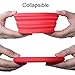 Ecoart Silicone Expandable Collapsible Bowl for Travel Camping Hiking (Red(S))