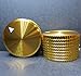 Riverstone Audio - Pair (2 PCS, Gold-Color) Potentiometer Knobs - Solid Aluminum - 25mm Dia.x15mm Height, Volume Control Knob, Amplifier, Electric Guitar, Finish Gold, Fits 6.0 mm Shaft