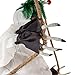 Halloween Haunters Animated 4 Foot Hanging Swinging Circus Clown Ghost Reaper Zombie with Moving Kicking Legs Prop Decoration - Rope Swing, Scary Laugh Sounds, Flashing Evil Red LED Eyes