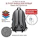 Laptop Backpack with USB Charging Port and Headphone Compartment, Fits 12-16 inch laptop and Notebook, Waterproof School Rucksack Business Knapsack Travel Daypack College Bookbag (grey-1)