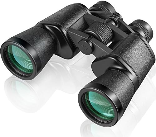 Binoculars for Adults, 10x50 Binocular Waterproof Ultra HD Image Fogproof with BAK4 FMC Lens, Tripod Adaptable for Bird Watching, Hunting, Hiking, Concerts (10x50)