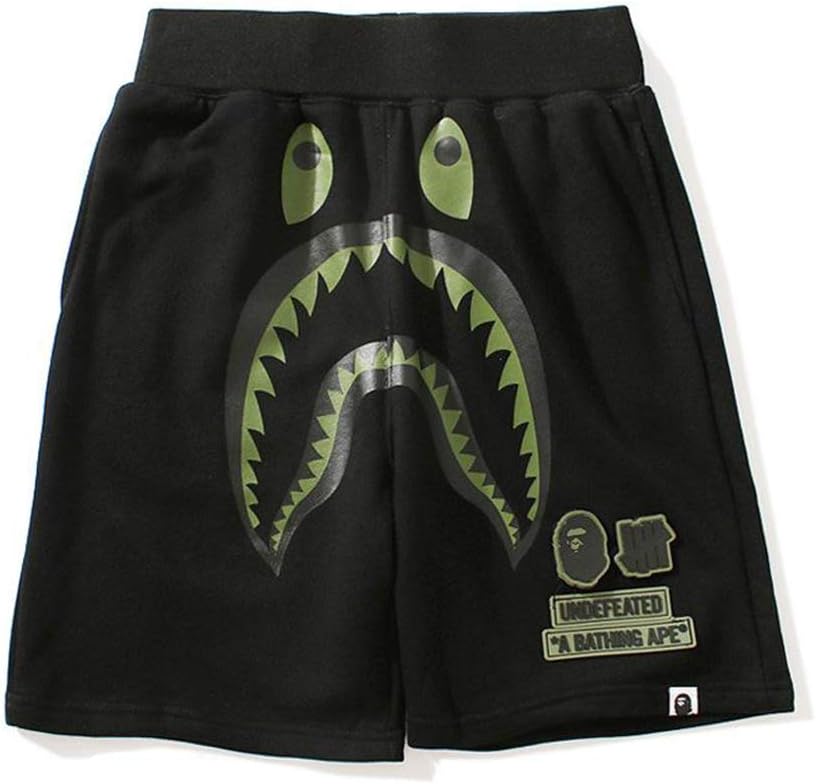Mens Girls Pants Pattern Camouflage Stitching Men Drawstring Sports Shorts