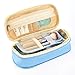 Aineeba Big Capacity Pencil Pen Case Office College School Large Storage High Capacity Bag Pouch Holder Box Organizer (Light Blue)