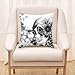 Yoler Pillow Case Decorative Skull Art Outdoor Sofa Cushion Satin Bright Colorful Painting Pillowcases