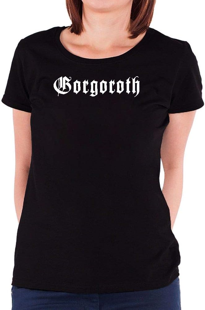 Women's Gorgoroth Logo Cotton Print T-Shirt Top Tee